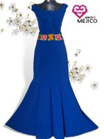 VESTIDO SAMANTHA AZUL T-G - Imagen 4