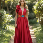 VESTIDO ESTRELLA ROJO T-M