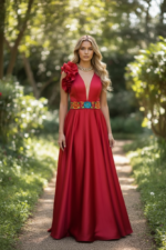 VESTIDO ESTRELLA ROJO T-M