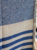 COLCHA ARTESANAL QUEEN  AZUL/GRIS - Imagen 2