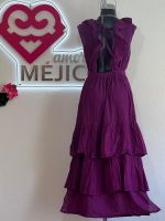 VESTIDO MARIPOSA MORADO T-UNITALLA - Imagen 3