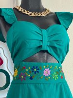 VESTIDO ALARI VERDE TURQUESA T-UNITALLA - Imagen 3