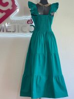 VESTIDO ALARI VERDE TURQUESA T-UNITALLA - Imagen 4