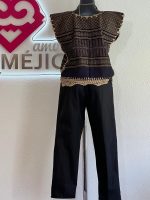 HUIPIL TELAR CORTO MORADO T-M/G - Imagen 3