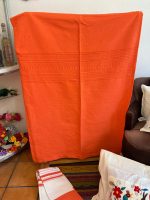 COLCHA ARTESANAL MATRIMONIAL NARANJA - Imagen 3