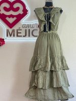 VESTIDO MARIPOSA VERDE OLIVO T-UNITALLA - Imagen 3
