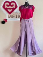 BLUSA SENCILLA BORDADA EN PECHO T-G