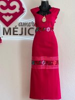 VESTIDO NASHIELI ROSA MEXICANO  T-UNITALLA