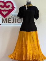FALDON DE MANTA AMARILLO INDIO T-UNITALLA - Imagen 2