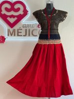 FALDON DE MANTA ROJO T-UNITALLA