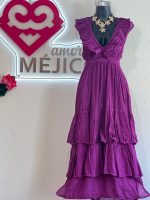VESTIDO MARIPOSA MORADO T-UNITALLA