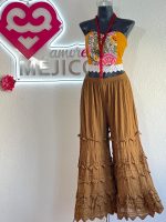 CROP-TOP CORAZON MOSTAZA UNITALLA