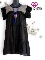 VESTIDO FRIDA NEGRO T-UNITALLA