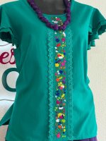 BLUSA IRIS VERDE TURQUESA T-M - Imagen 3