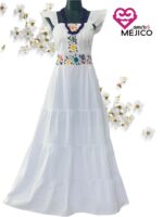 VESTIDO BITSA BLANCO T-UNITALLA - Imagen 2