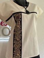 BLUSA AMBAR NATURAL/NEGRO T-M - Imagen 2