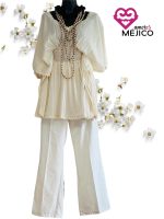 BLUSA MARIPOSA NATURAL T-UNITALLA