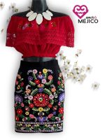 CROP CAMPESINO ROJO T-UNITALLA