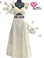 VESTIDO ALARI NATURAL T-UNITALLA - Imagen 2