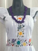 VESTIDO BITSA BLANCO T-UNITALLA - Imagen 3