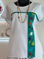 BLUSA AMBAR BLANCO/TURQUESA T-M - Imagen 2