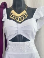 VESTIDO ALARI BLANCO T-UNITALLA - Imagen 3