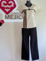 BLUSA AMBAR NATURAL/NEGRO T-M