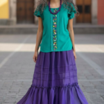 BLUSA IRIS VERDE TURQUESA T-M