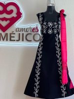 VESTIDO BIANÍ NEGRO/BLANCO T-UNITALLA