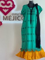 HUIPIL AMUZGO VERDE T-M - Imagen 2