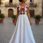 VESTIDO NICTE BLANCO T-G