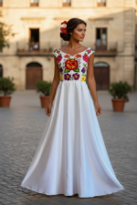 VESTIDO NICTE BLANCO T-G