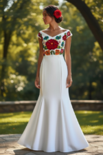 VESTIDO JANETH BLANCO T-G