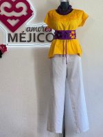 HUIPIL CORTO AMARILLO T-M - Imagen 2