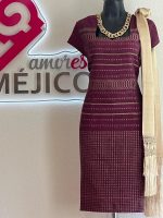 VESTIDO DE TELAR LONDRA MAGENTA T-G