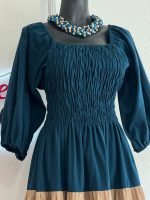 VESTIDO SORAY CAFE/AZUL T-UNITALLA - Imagen 2