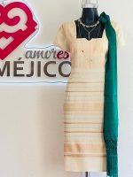VESTIDO DE TELAR LONDRA BEIGE T-EXG