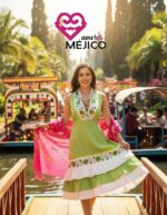 VESTIDO KATIA VERDE/BEIGE T-UNITALLA