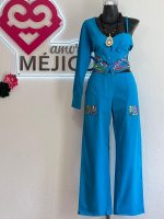 CONJUNTO YOLOTZIN AZUL T-UNITALLA