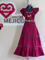 VESTIDO NALLY MAGENTA T-UNITALLA