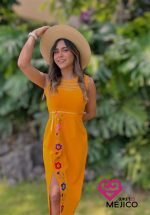 VESTIDO YOSIJANY AMARILLO T-UNITALLA