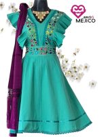 VESTIDO GRETA VERDE MENTA T-UNITALLA