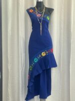 VESTIDO IVETTE AZUL REY T-UNITALLA - Imagen 3