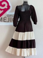 VESTIDO SORAY CAFE/BEIGE T-UNITALLA - Imagen 3