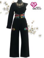 CONJUNTO YOLOTZIN NEGRO T-UNITALLA - Imagen 2