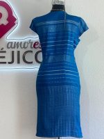 VESTIDO DE TELAR LONDRA AZUL T-M - Imagen 4