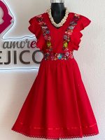 VESTIDO GRETA ROJO T-UNITALLA
