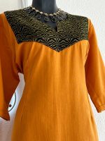 VESTIDO ROBI AZUL MOSTAZA T-EXG - Imagen 2