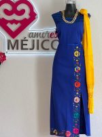 VESTIDO YOSIJANY AZUL T-UNITALLA
