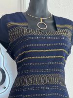 VESTIDO DE TELAR LONDRA AZUL T-M - Imagen 2